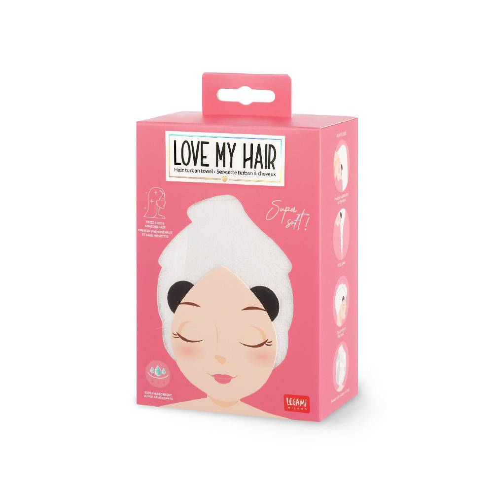 Legami Asciugamano per Capelli a Turbante - Love My Hair In Saldo