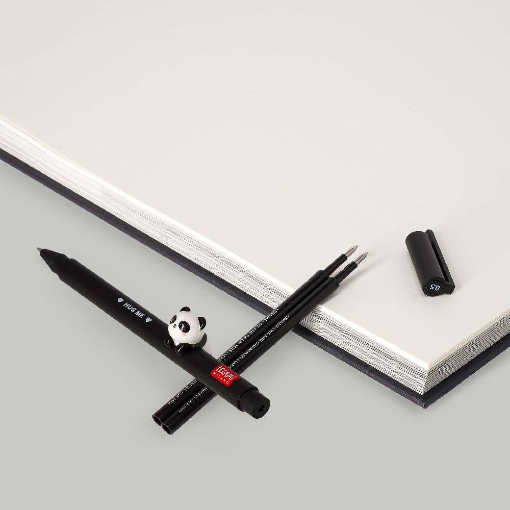 Legami Set Penna Lovely Panda con Refill Nero Nuova