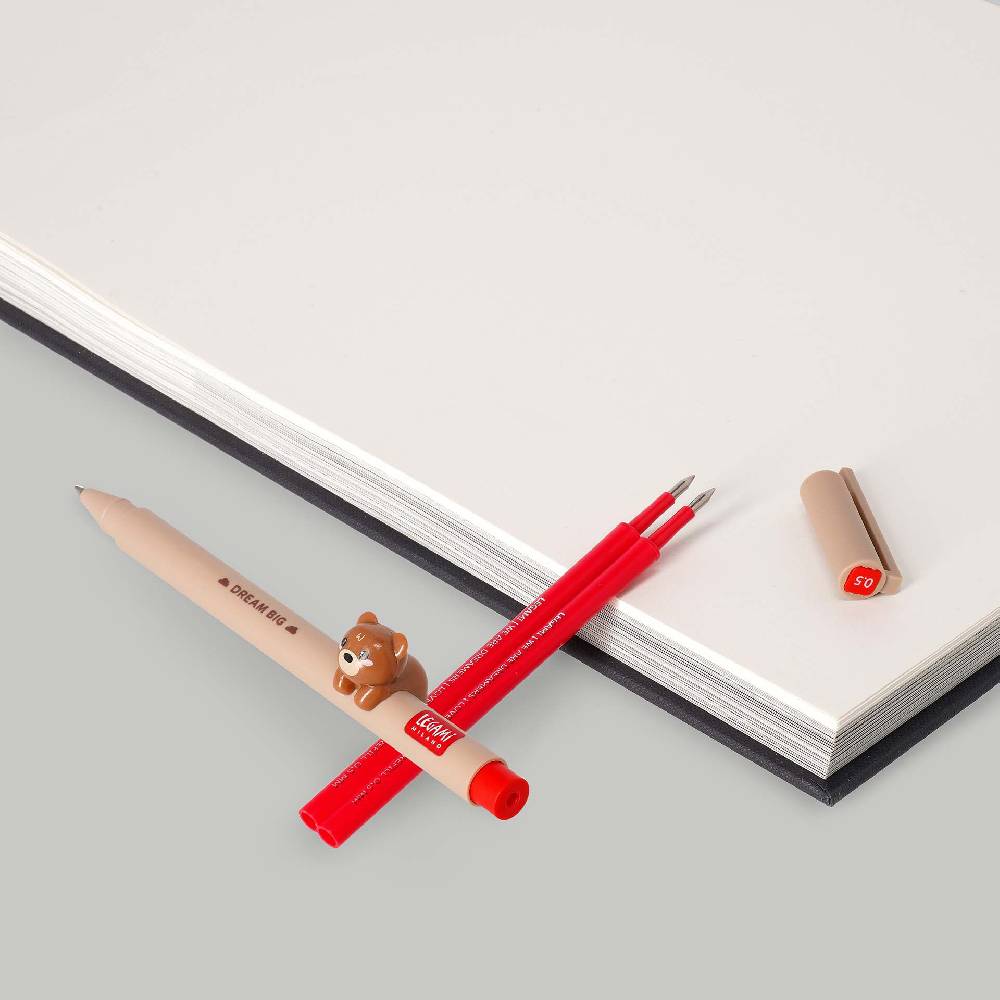 Legami Set Penna Lovely Teddy Bear con Refill Rosso 2025