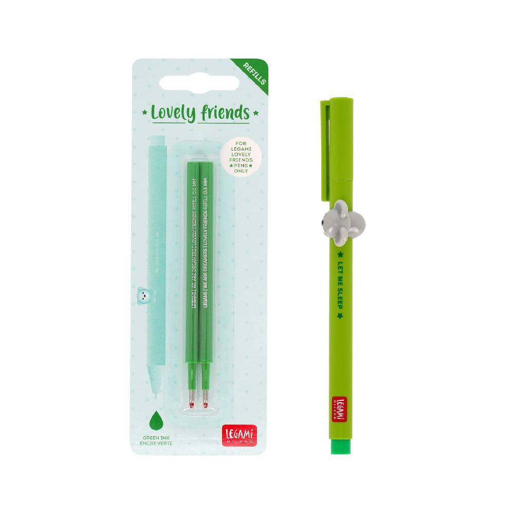 Legami Set Penna Lovely Koala con Refill Verde