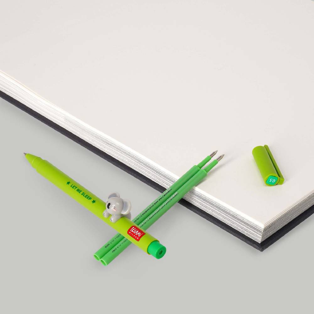 Legami Set Penna Lovely Koala con Refill Verde Italy