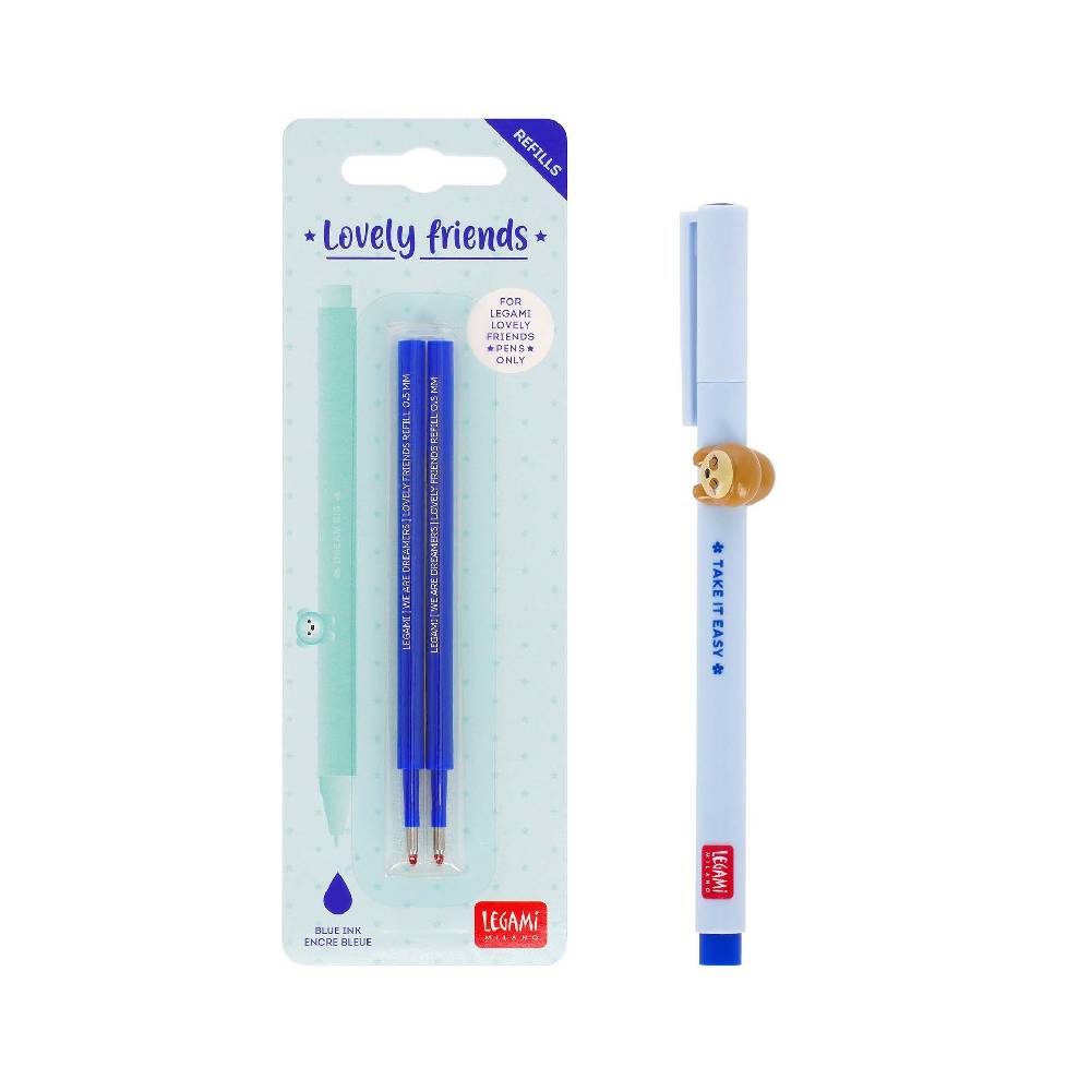 Legami Set Penna Lovely Sloth con Refill Blu Italia