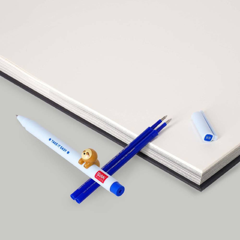 Legami Set Penna Lovely Sloth con Refill Blu Italia