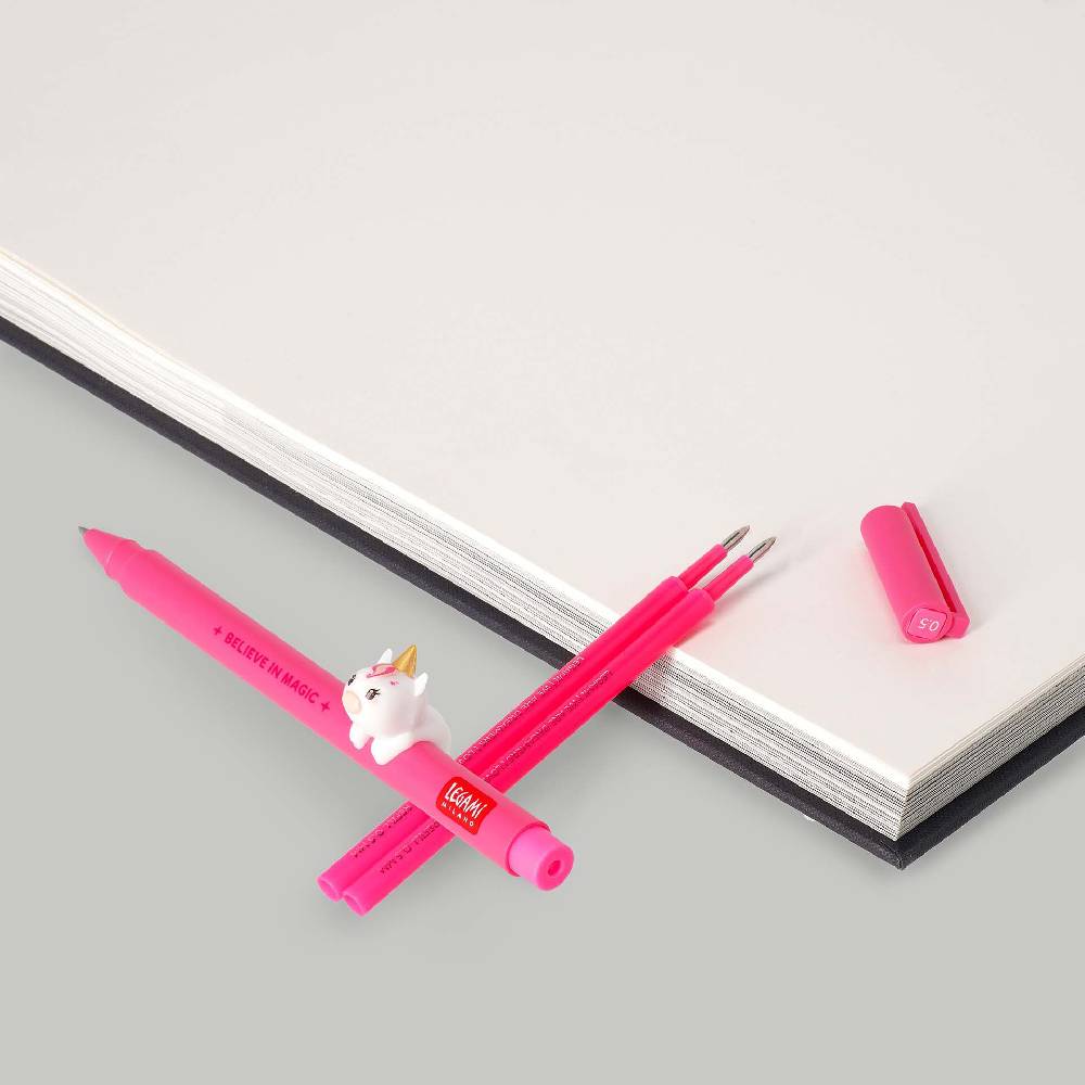 Legami Set Penna Lovely Unicorn con Refill Rosa Neon 2025