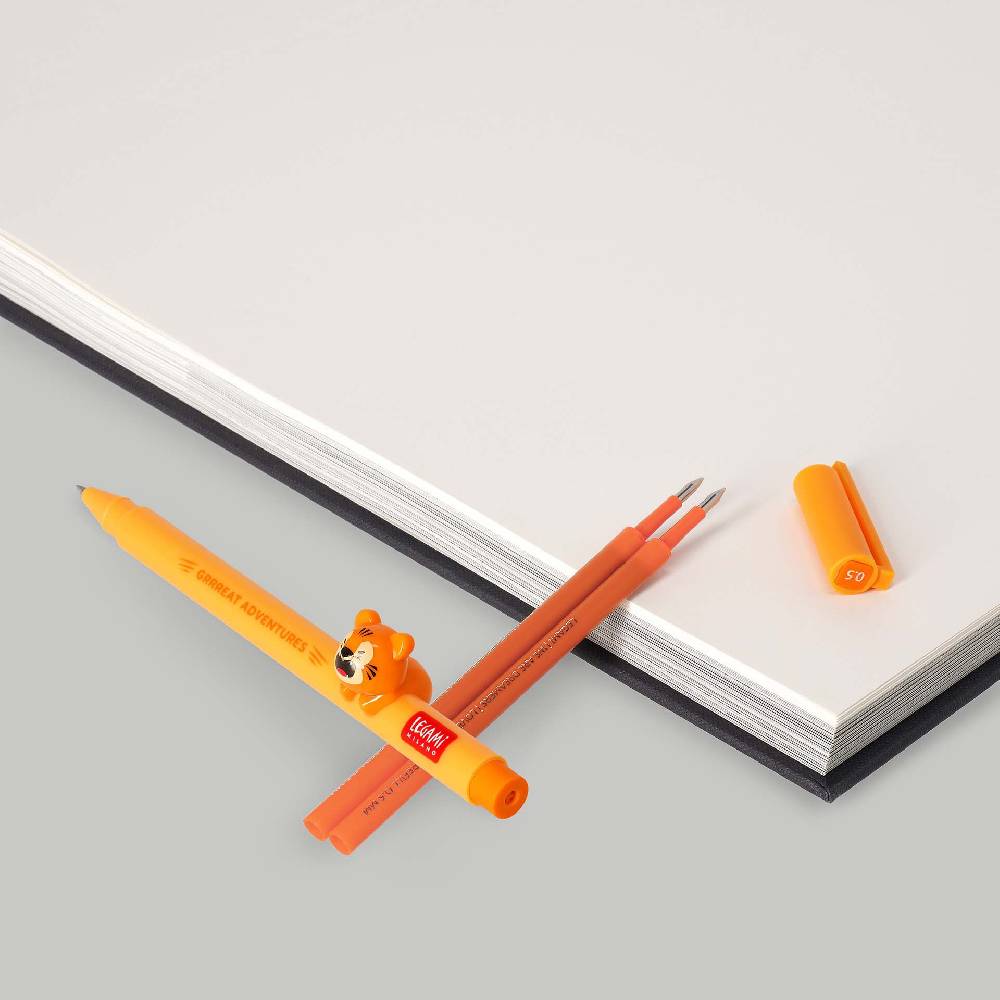Legami Set Penna Lovely Tiger con Refill Arancione Nuovo