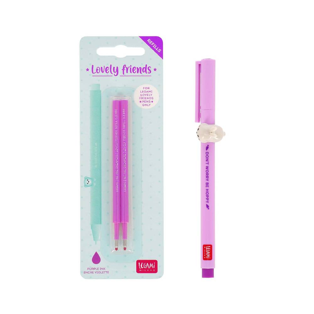 Legami Set Penna Lovely Bunny con Refill Viola