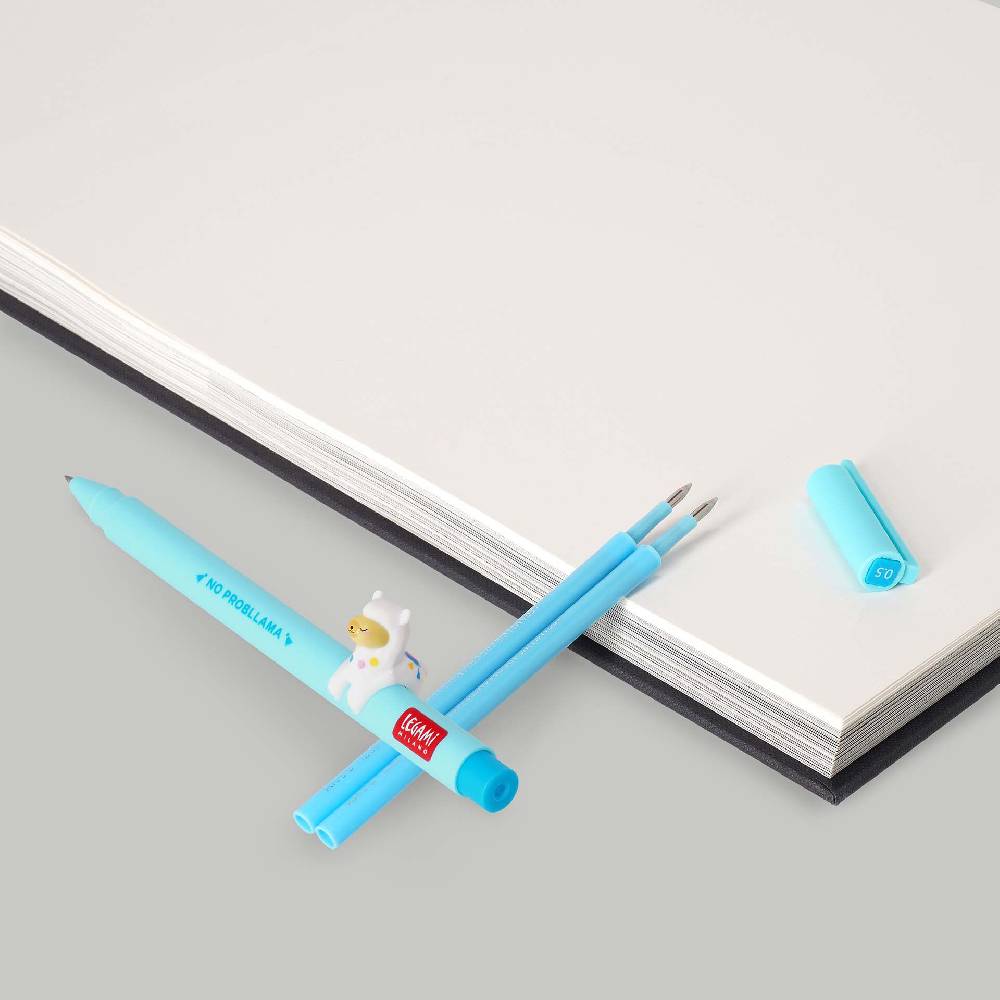 Legami Set Penna Lovely Llama con Refill Azzurro Vendita