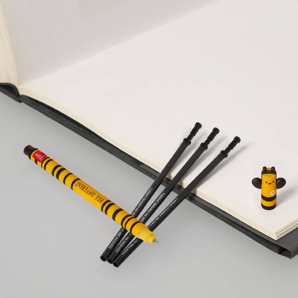 Legami Set Penna Cancellabile Bee con Refill Nero Spedizione Gratuita