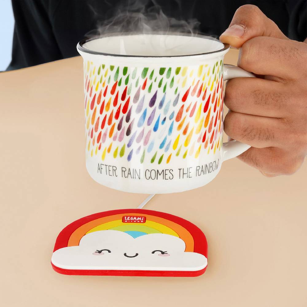 Legami Set Scalda tazza Rainbow e Tazza Rainbow Pezzi Unici
