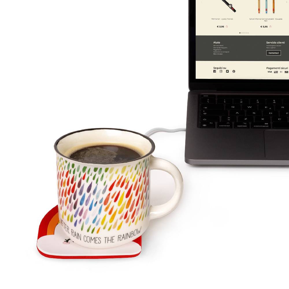 Legami Set Scalda tazza Rainbow e Tazza Rainbow Pezzi Unici