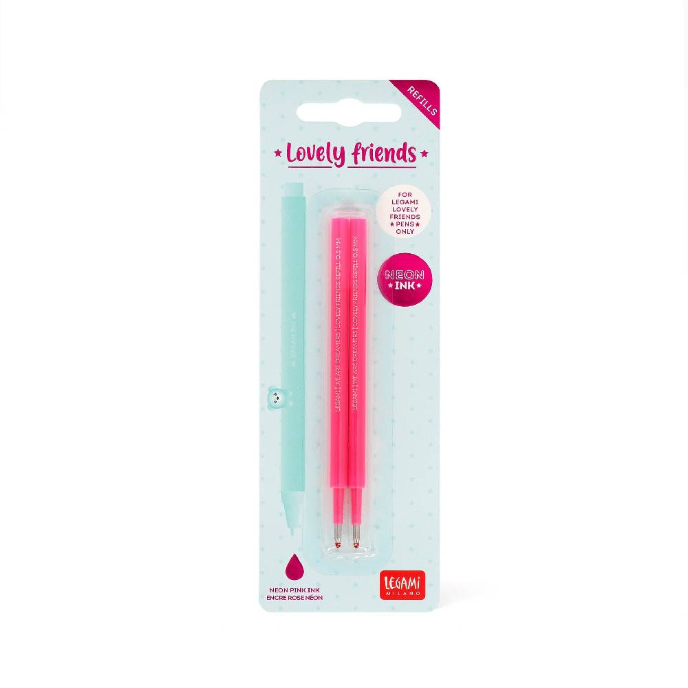 Legami Set di 2 Refill per Penna Gel - Lovely Friends Sconto