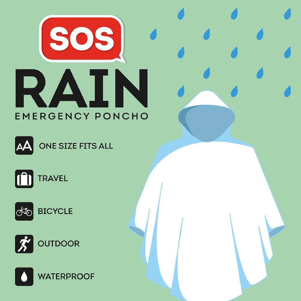 Legami Poncho Usa e Getta, con Cappuccio Hotsell