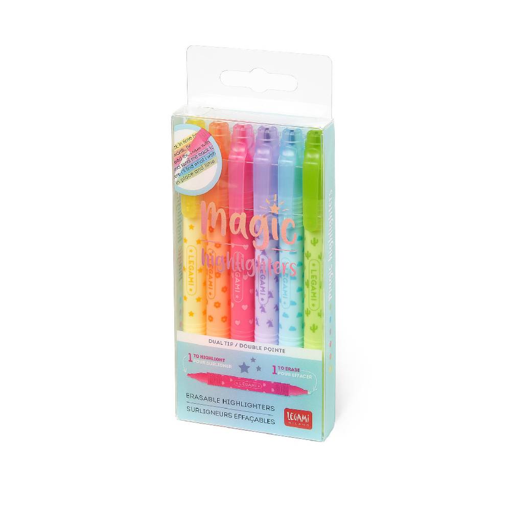 Legami Set di 6 Evidenziatori Cancellabili - Magic Highlighters Vendita Economica