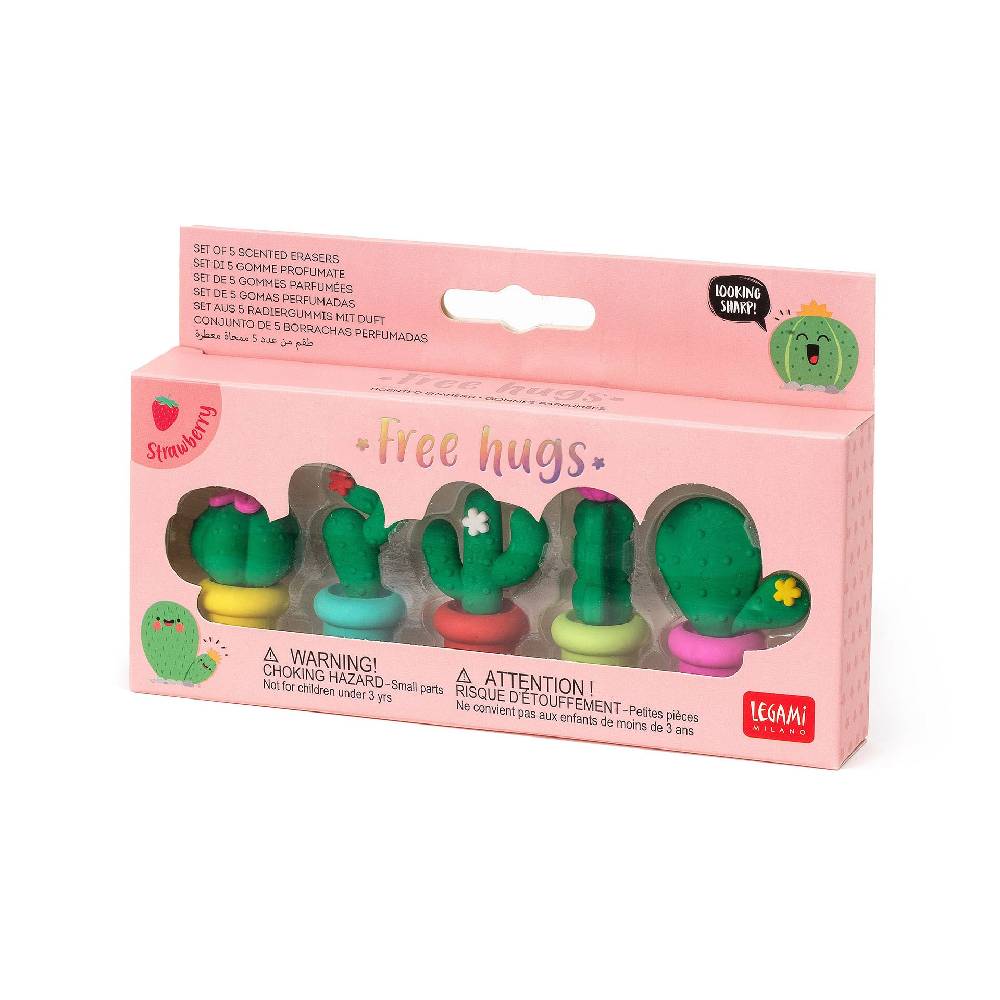 Legami Set di 5 Gomme Profumate - Free Hugs Nuova