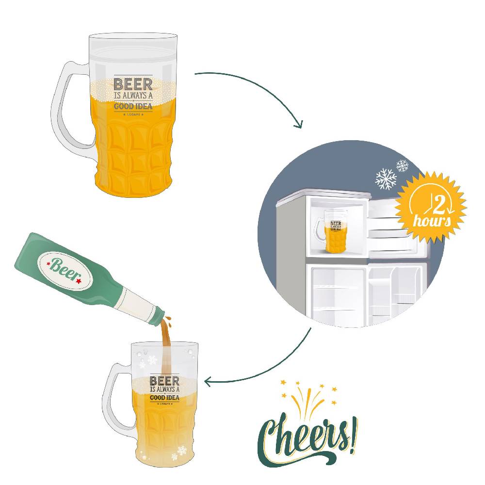 Legami Boccale di Birra Refrigerante Consegna Veloce