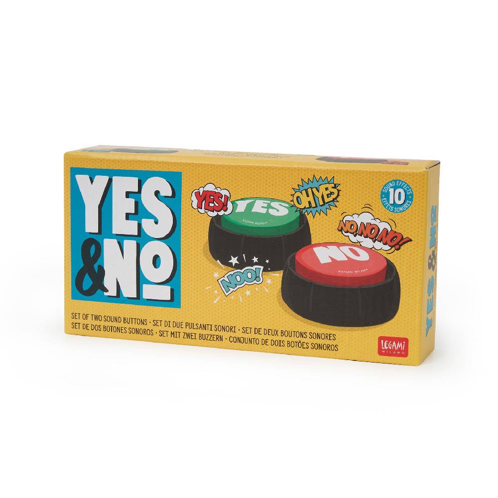 Legami YES & NO - Set di Due Pulsanti Sonori Italia
