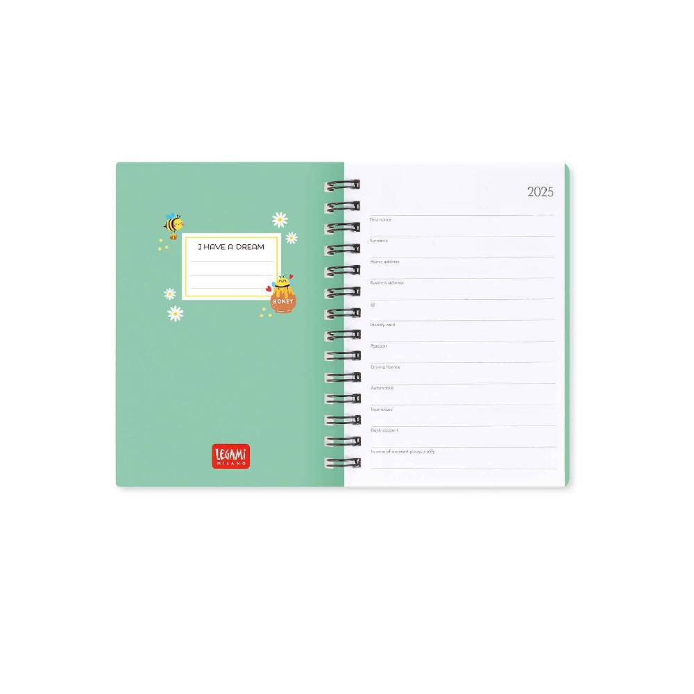 Legami Agenda 12 Mesi Settimanale - Small - Spiralata - 2025 Shopping Online