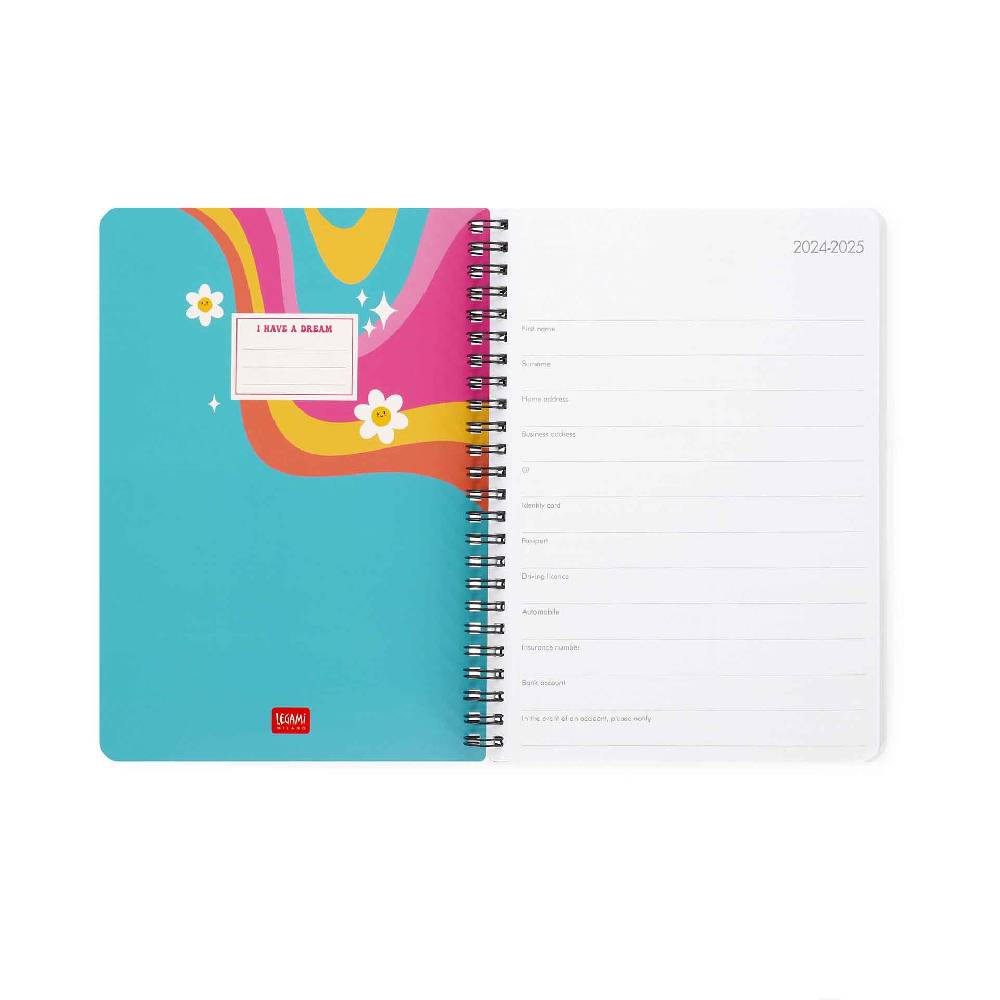Legami Agenda 12 Mesi Settimanale - Large - Spiralata - 2025 Promozione