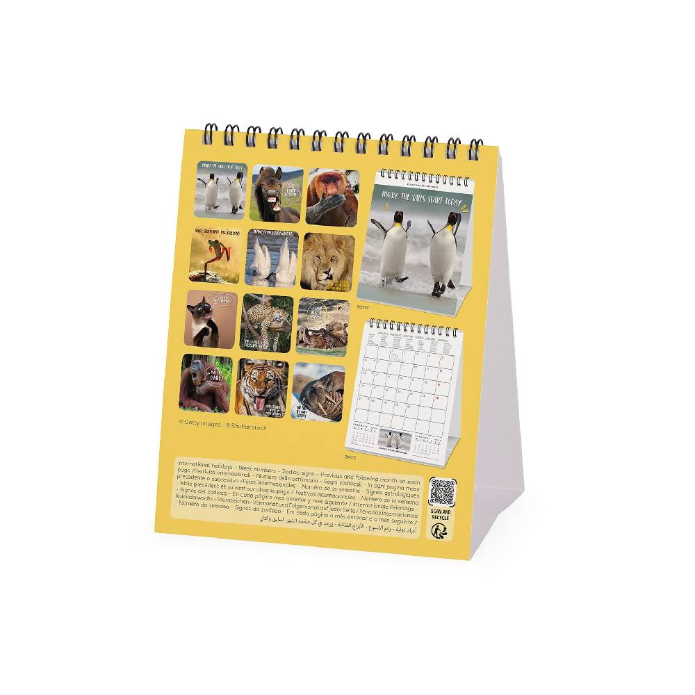 Legami Calendario da Tavolo 2025 - 12 x 14,5 cm Presa