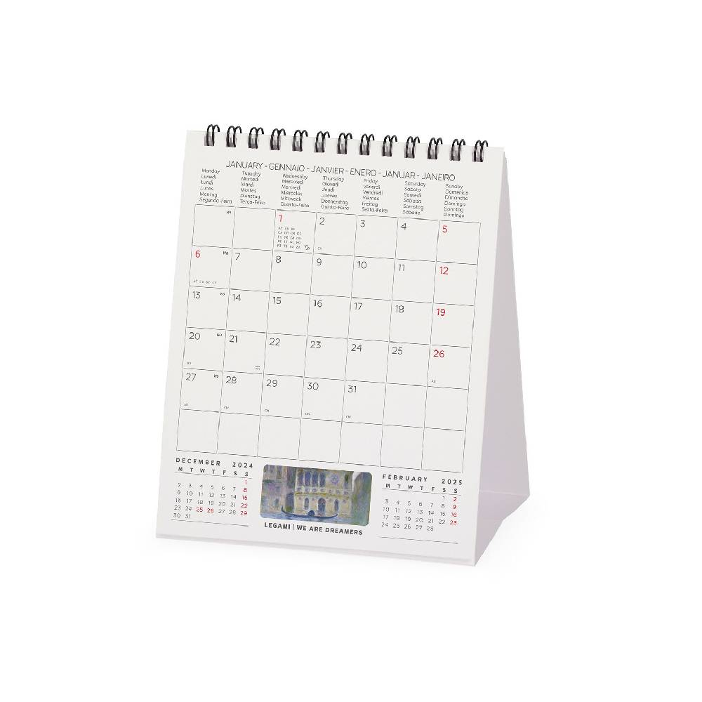 Legami Calendario da Tavolo 2025 - 12 x 14,5 cm Spedizione Gratuita