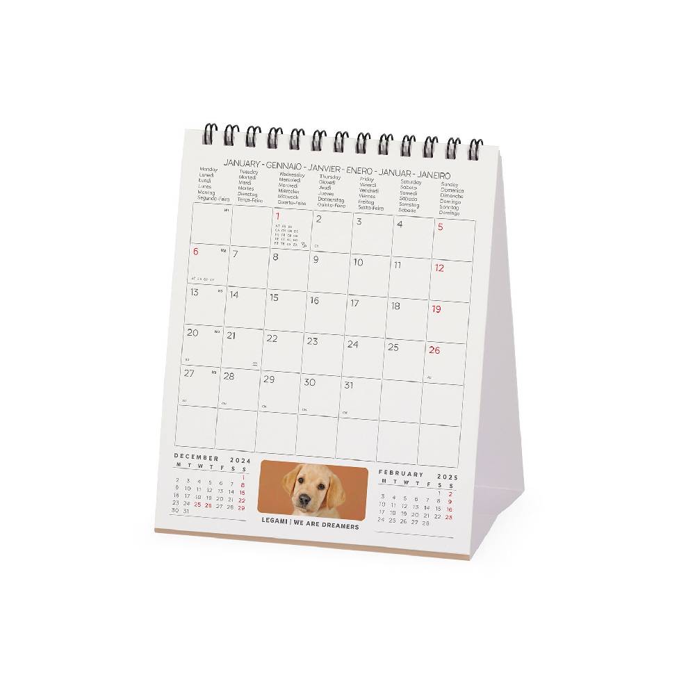 Legami Calendario da Tavolo 2025 - 12 x 14,5 cm Qualità Garantita
