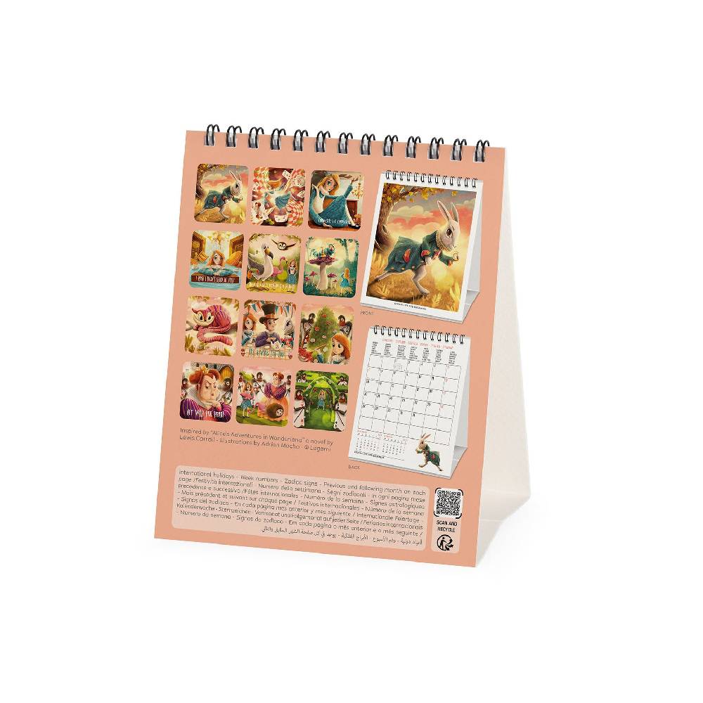 Legami Calendario da Tavolo 2025 - 12 x 14,5 cm Consegna Veloce