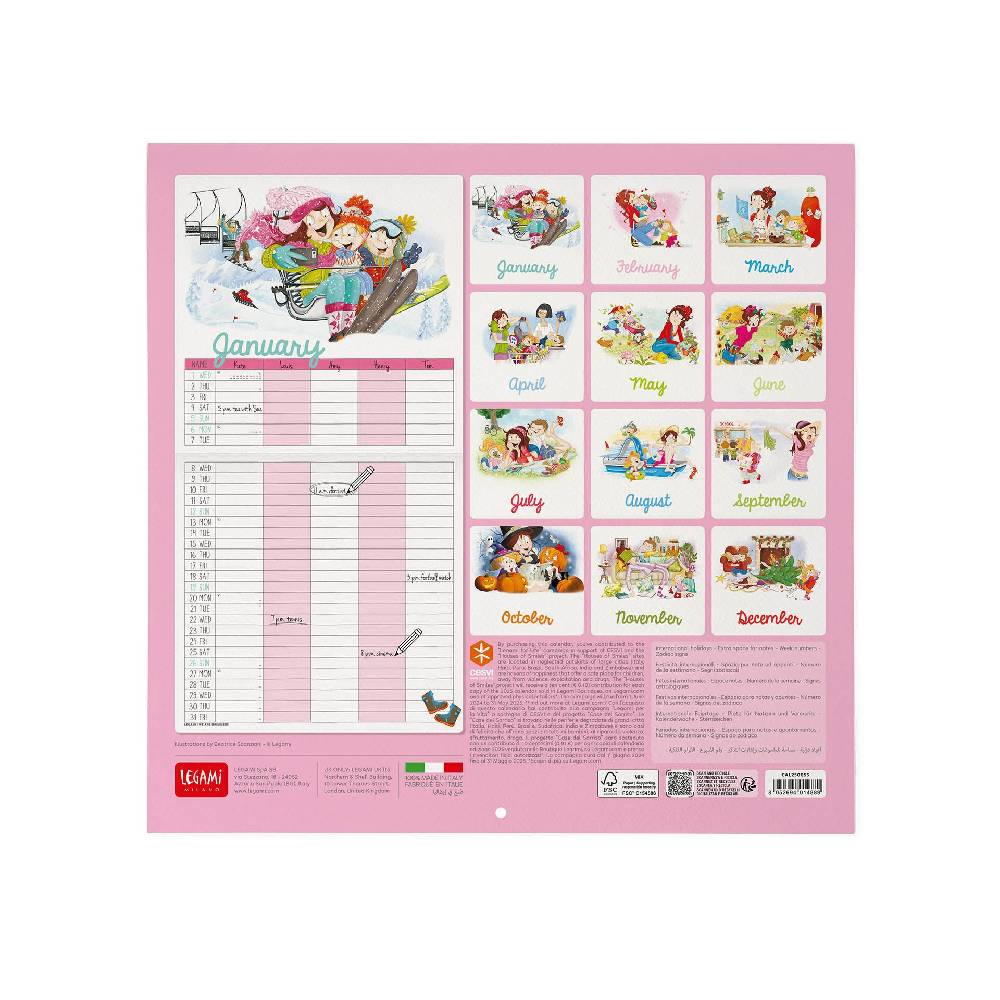 Legami Calendario da Parete 2025 - 30 x 29 cm In Vendita