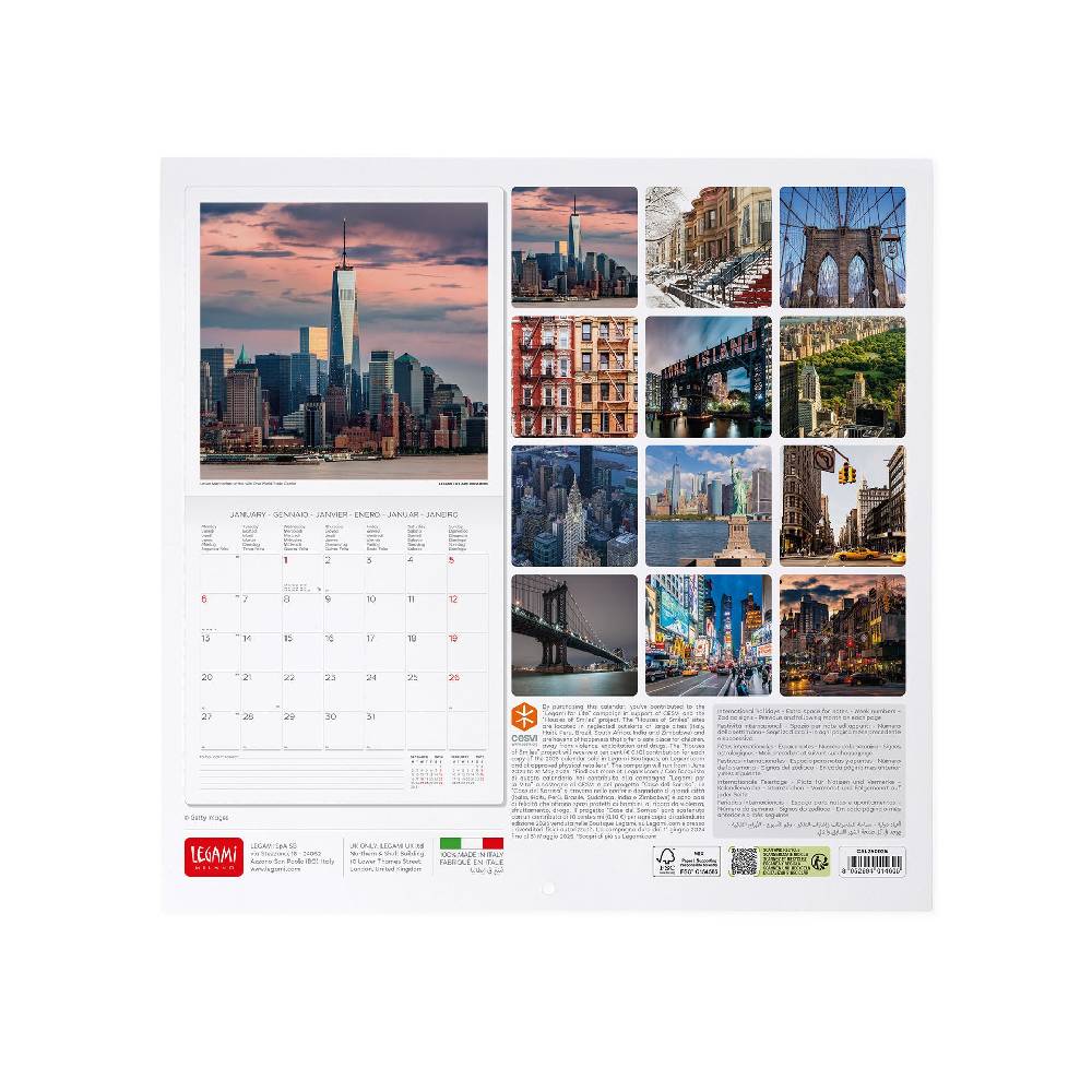 Legami Calendario da Parete 2025 - 30 x 29 cm Saldi Di Fabbrica