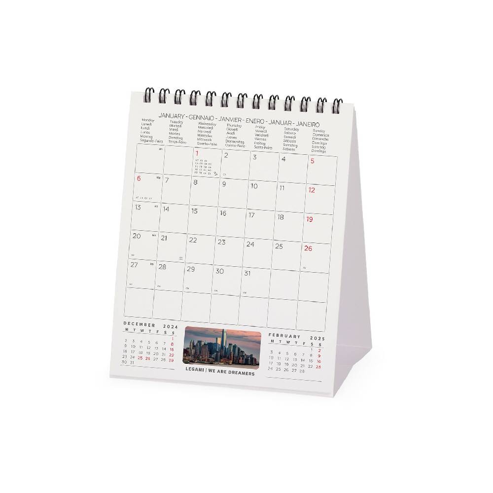 Legami Calendario da Tavolo 2025 - 12 x 14,5 cm Negozio