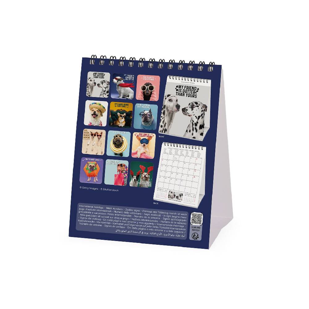 Legami Calendario da Tavolo 2025 - 12 x 14,5 cm Moda