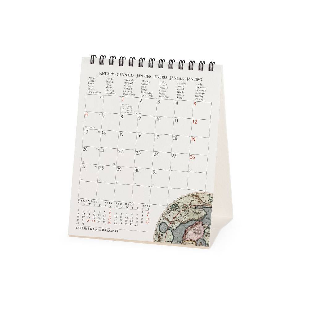 Legami Calendario da Tavolo 2025 - 12 x 14,5 cm Italy