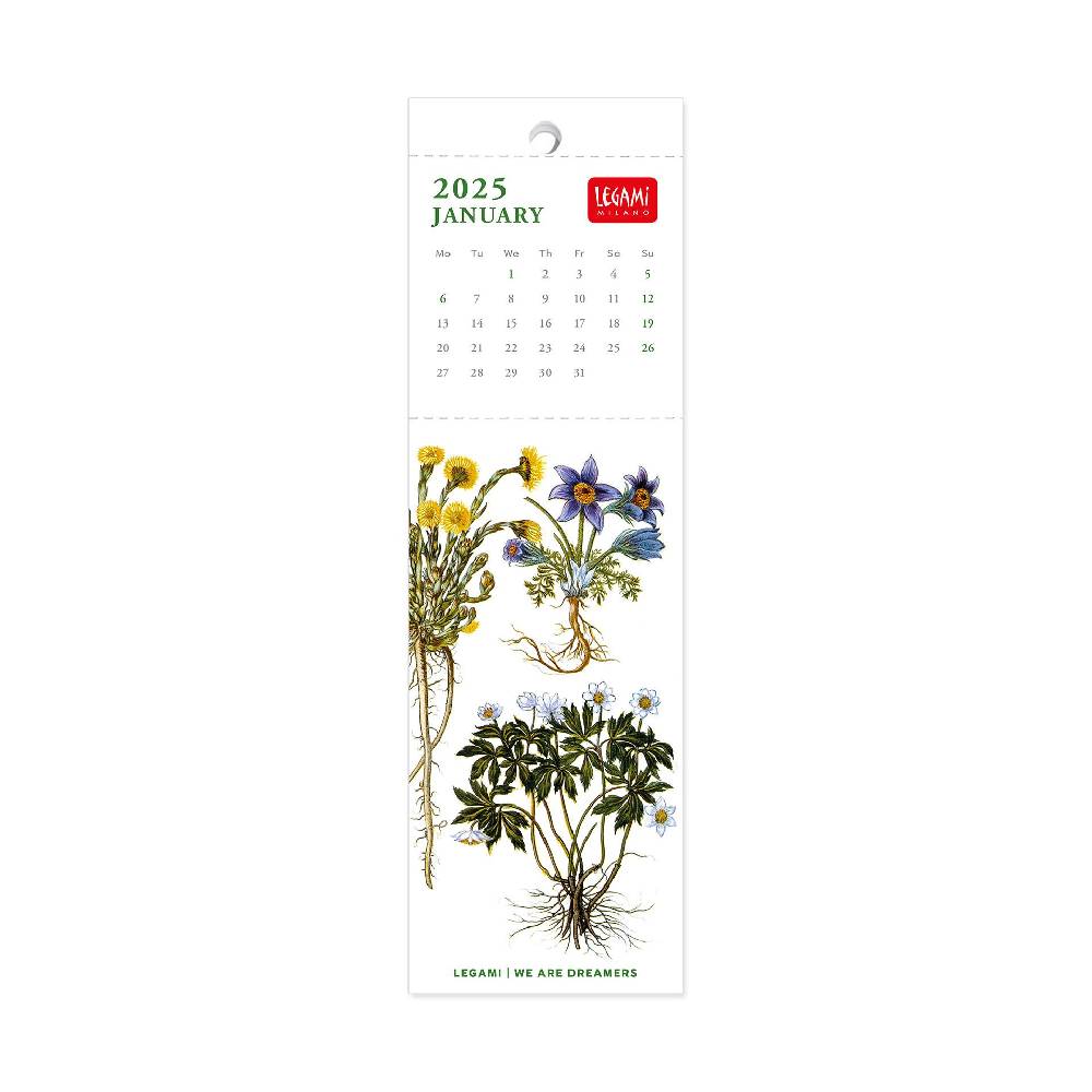 Legami Calendario Segnalibro 2025 - 5,5 x 18 cm Pezzi Unici