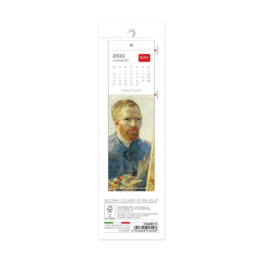 Legami Calendario Segnalibro 2025 - 5,5 x 18 cm Negozi Online