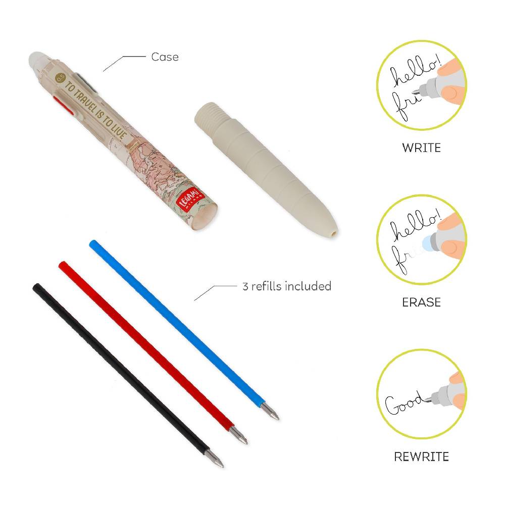 Legami Penna Gel Cancellabile 3 Colori Rilascio limitato
