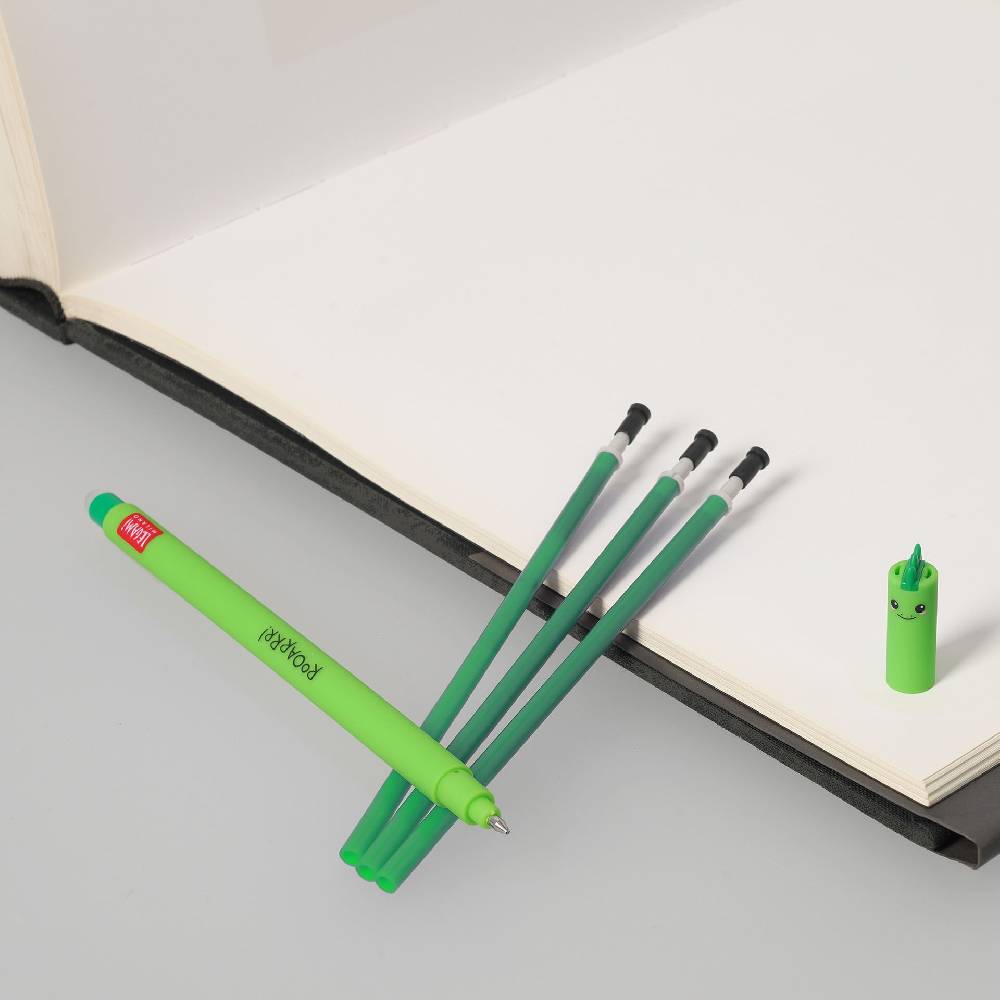 Legami Set Penna Cancellabile Dino con Refill Verde Fino al 50% di sconto