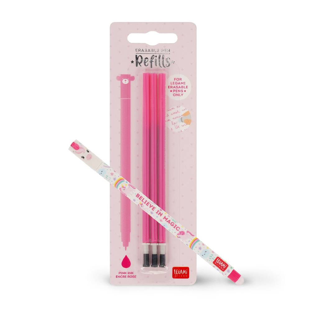Legami Set Penna Cancellabile Unicorn con Refill Rosa Fino al 60% di sconto