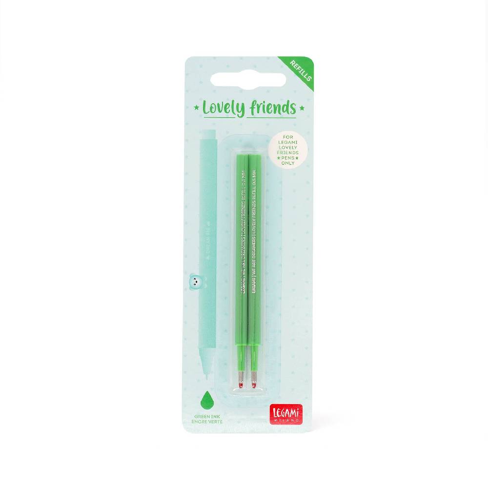 Legami Set di 2 Refill per Penna Gel - Lovely Friends Officina