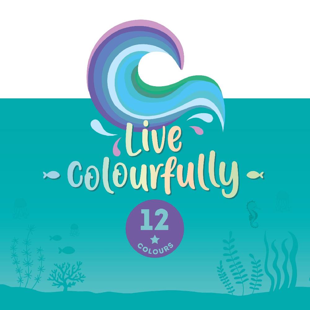 Legami Set di 12 Matite Colorate - Live Colorfully Italia