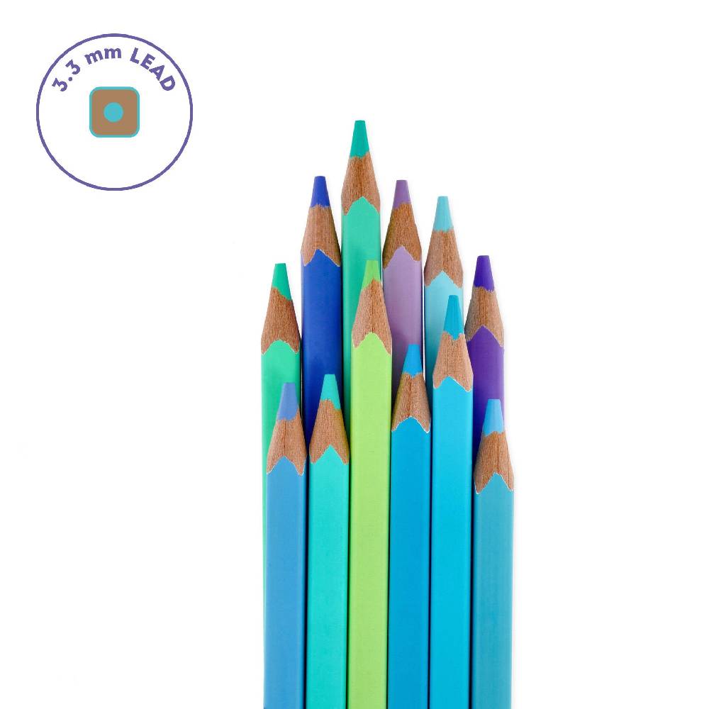 Legami Set di 12 Matite Colorate - Live Colorfully Italia