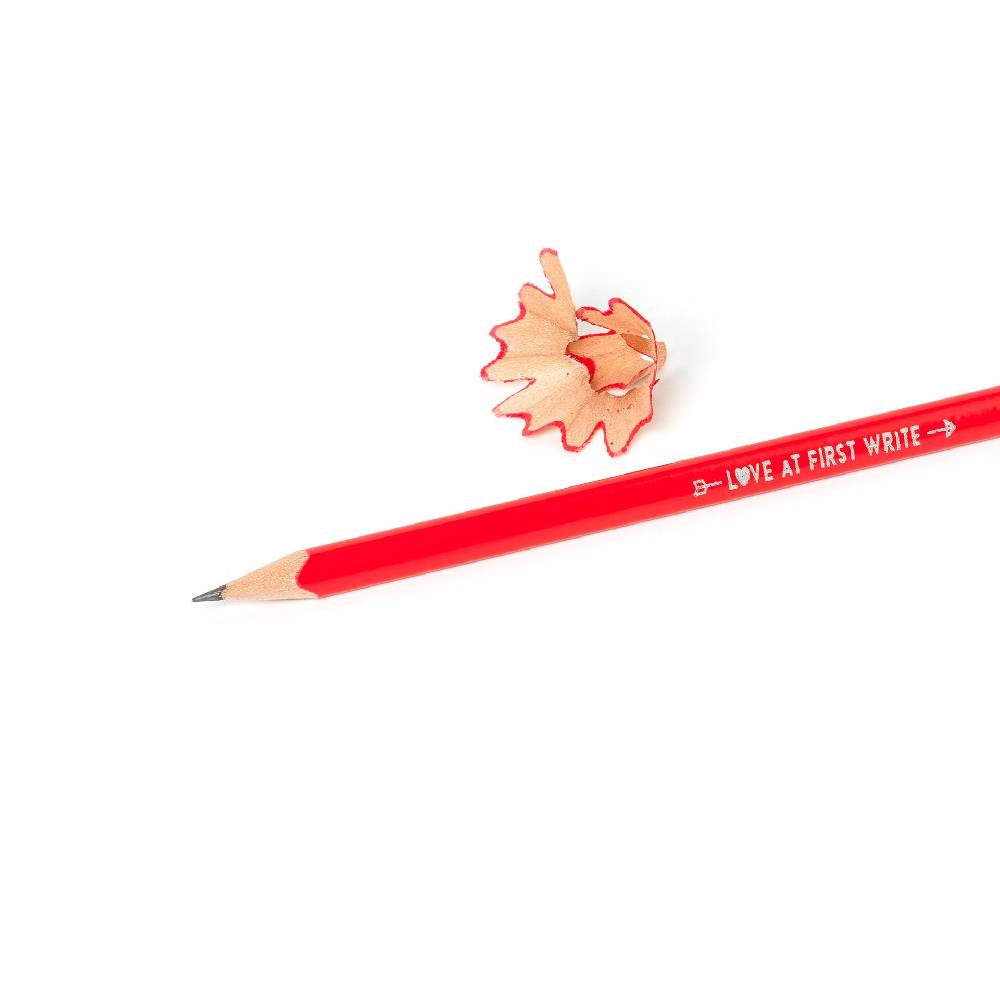 Legami Matita a Forma di Cuore - Love at First Write In Linea