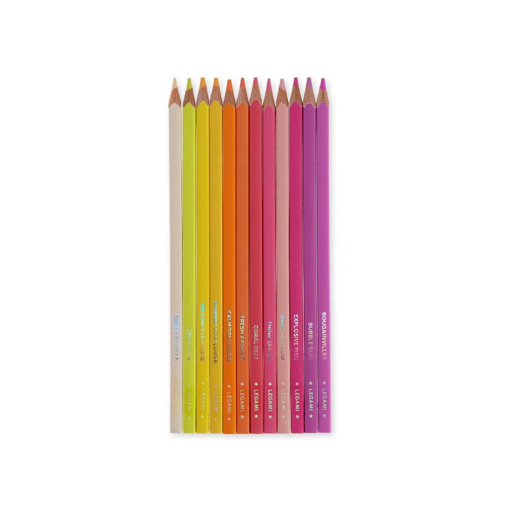 Legami Set di 12 Matite Colorate - Live Colorfully