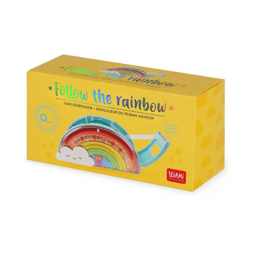 Legami Dispenser per Nastro Adesivo - Follow The Rainbow Rilascio limitato