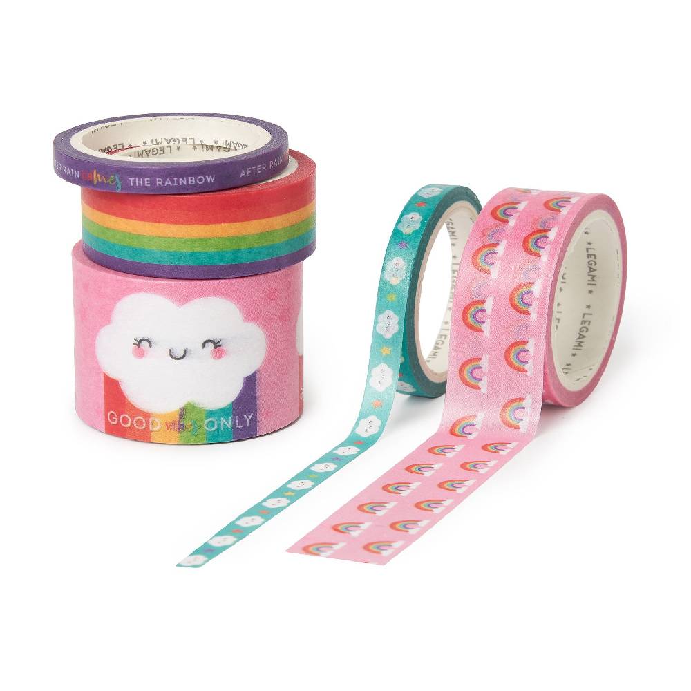 Legami Set di 5 Nastri Adesivi di Carta - Tape By Tape
