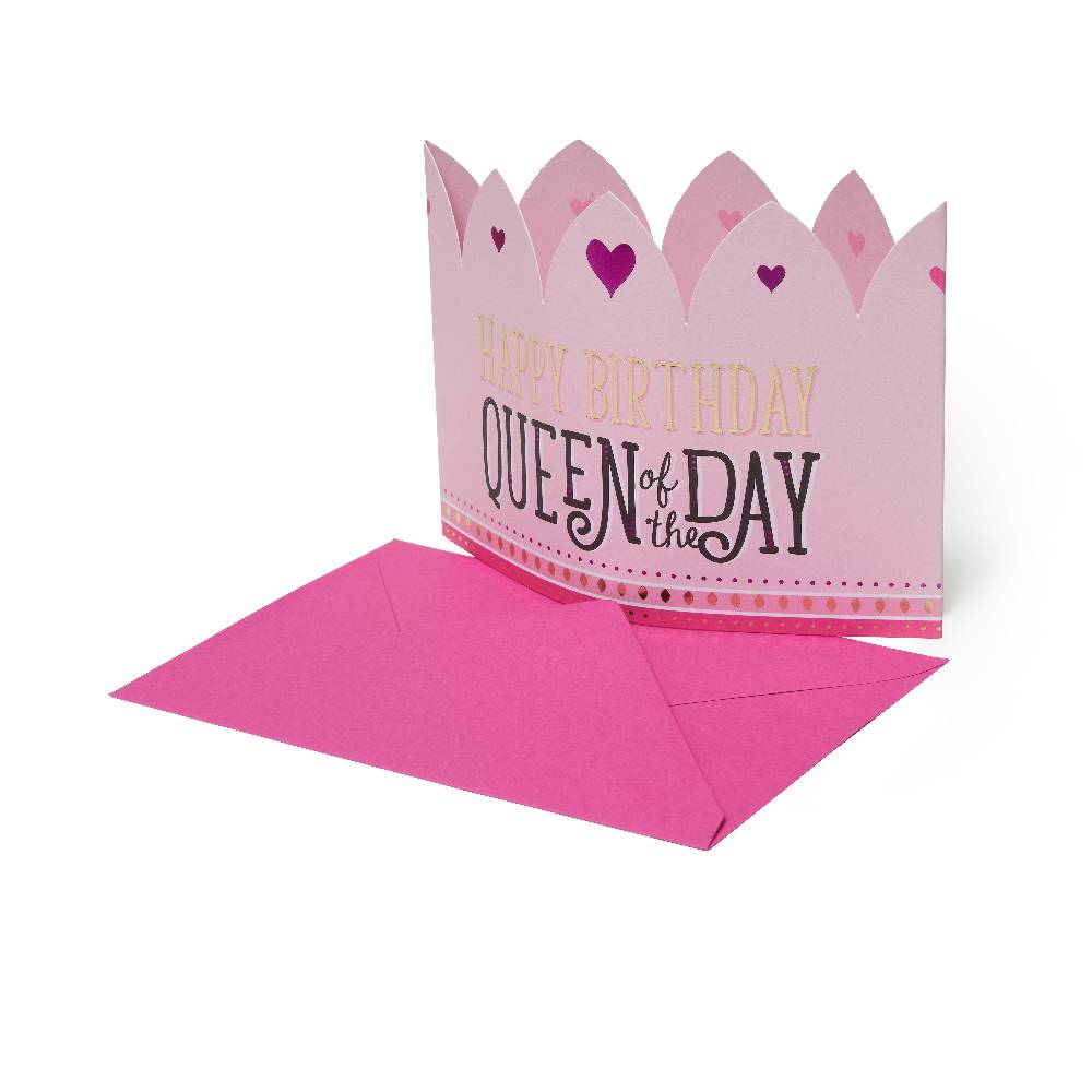 Legami Biglietto d'Auguri 3D - Happy Birthday - Queen Crown