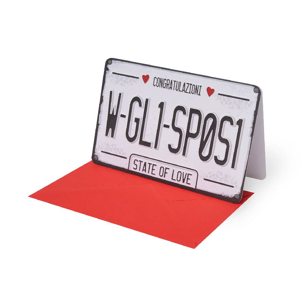 Legami Biglietto di Congratulazioni - Targa Sposi