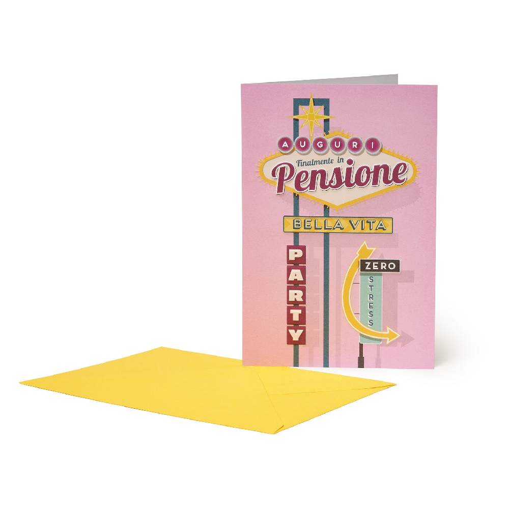 Legami Biglietto d'Auguri - Finalmente in Pensione per Lei