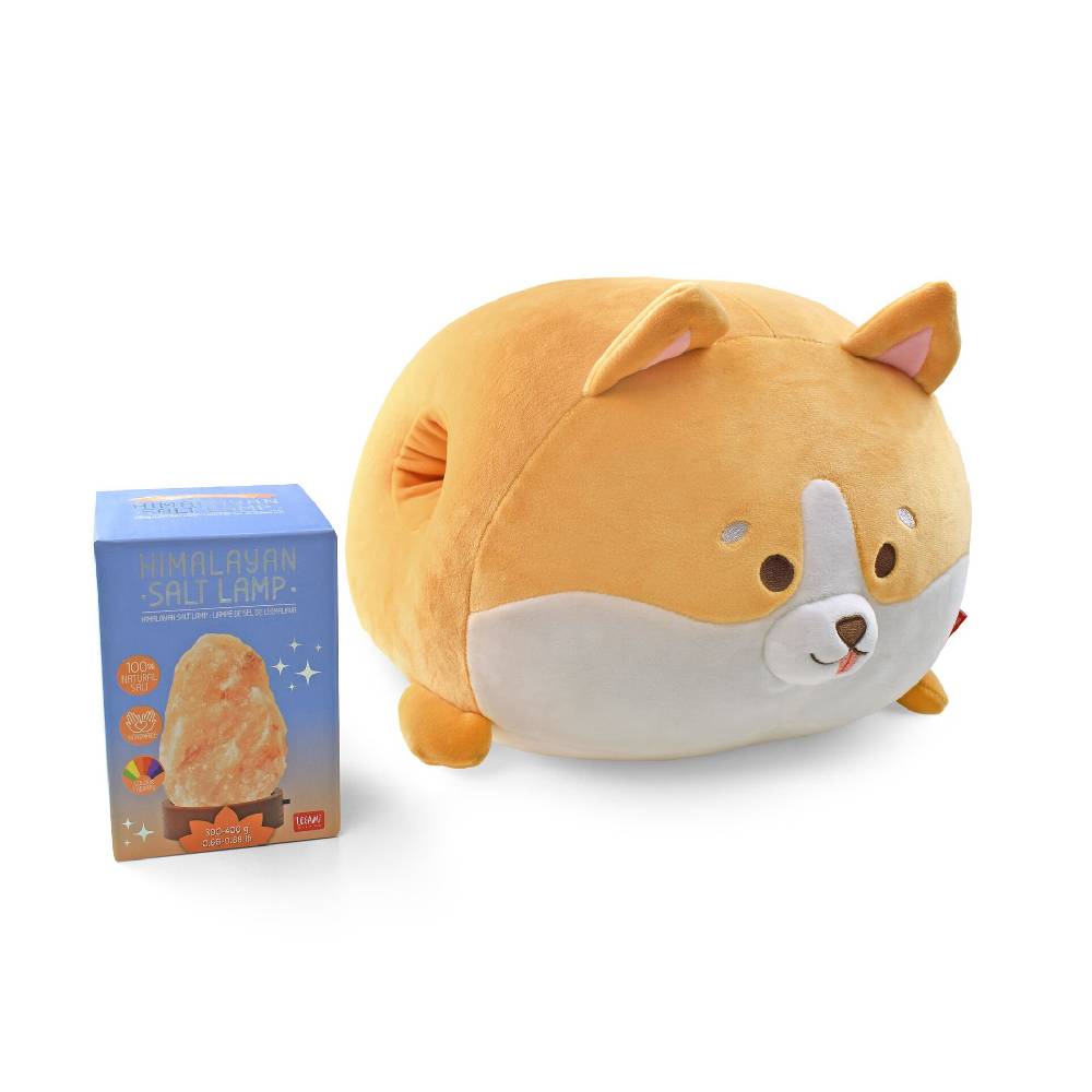 Legami Set Cuscino Corgi e Himalayan Salt Lamp Officina