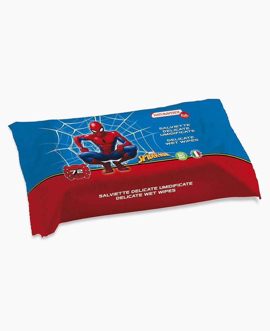 Naturaverde SPIDERMAN SALVIETTE DELICATE UMIDIFICATE 72PZ