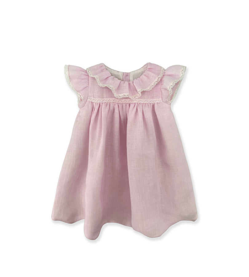 ﻿La Stupenderia PINK LINEN DRESS Saldi
