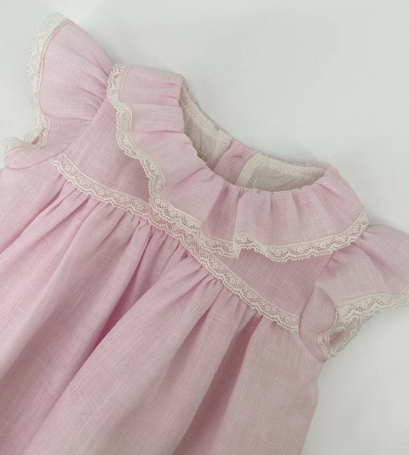 ﻿La Stupenderia PINK LINEN DRESS Saldi